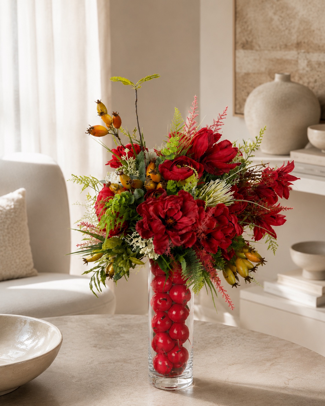 Інтер'єрна композиція «Burgundy Elegance» від Атмосфери